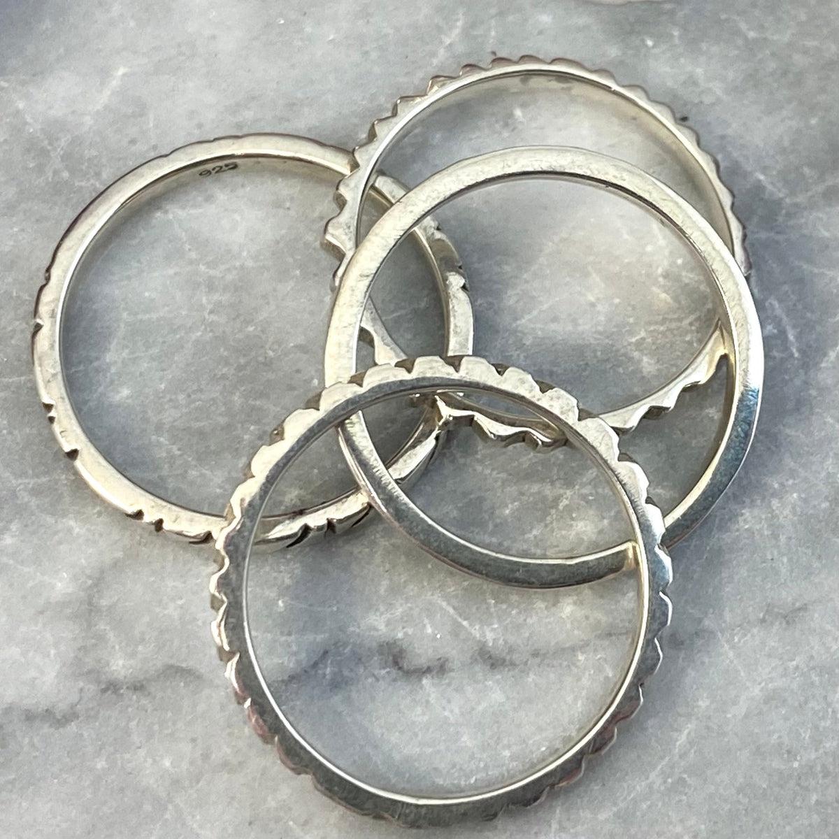 Sterling Silver Stack Rings