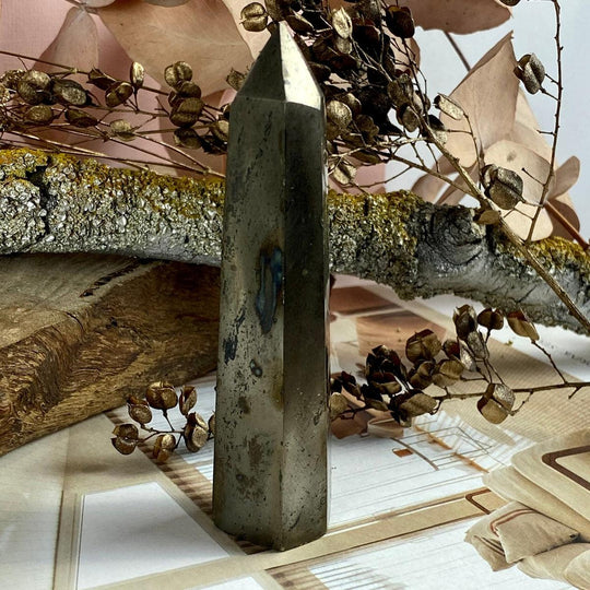 Pyrite Crystal Point 10cm