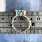 Blue Topaz Silver Ring