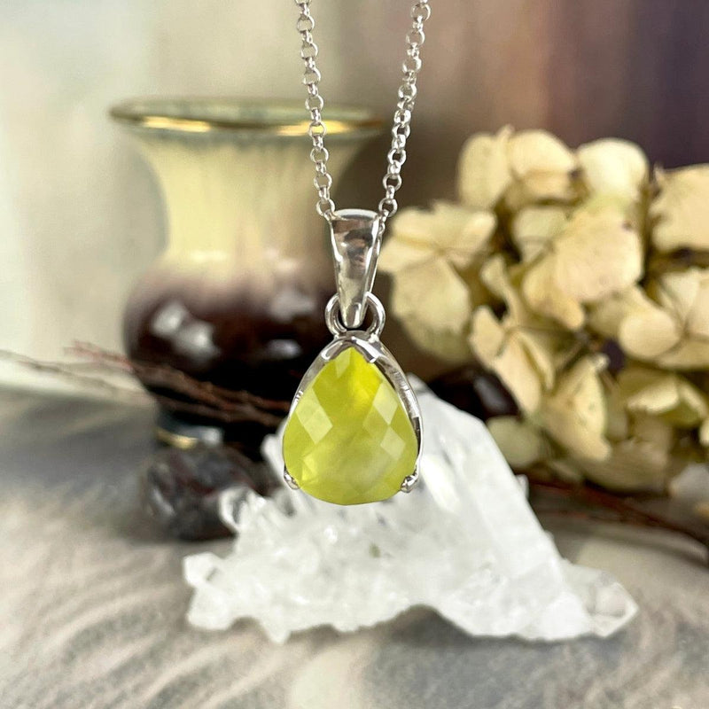 Bright Yellow Crystal Pendant