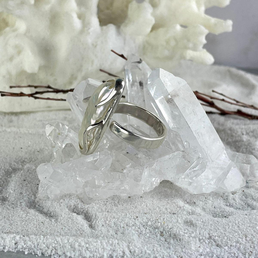 Pearl Baroque Adjustable Size Rings