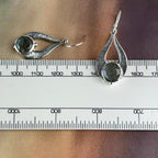 Labradorite In Silver Earrings