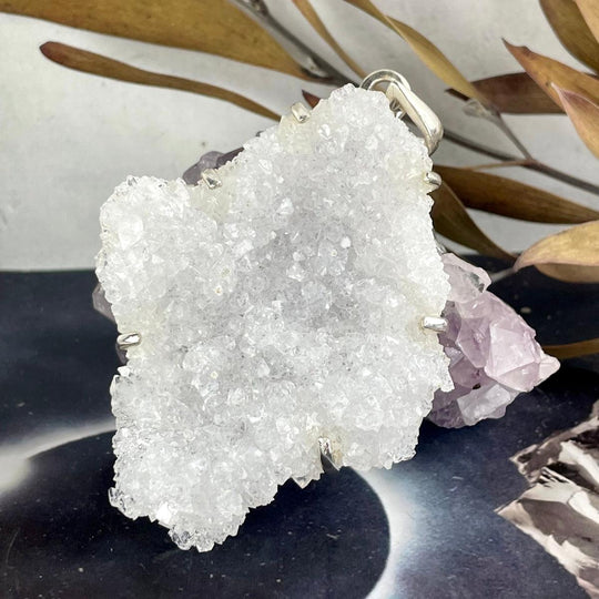 Clear Quartz Raw Cluster Pendant