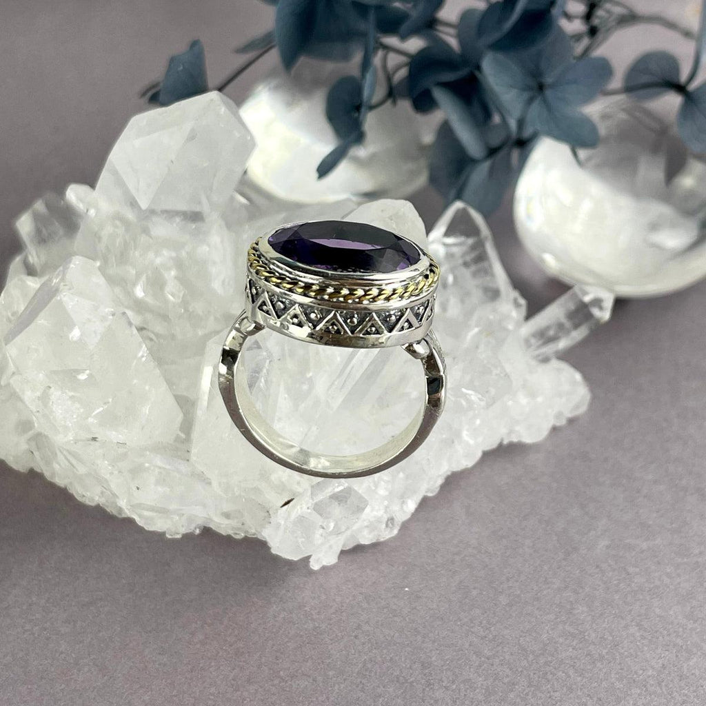 Large Amethyst Ring