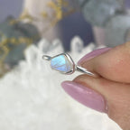 Rainbow Moonstone Sterling Silver Ring