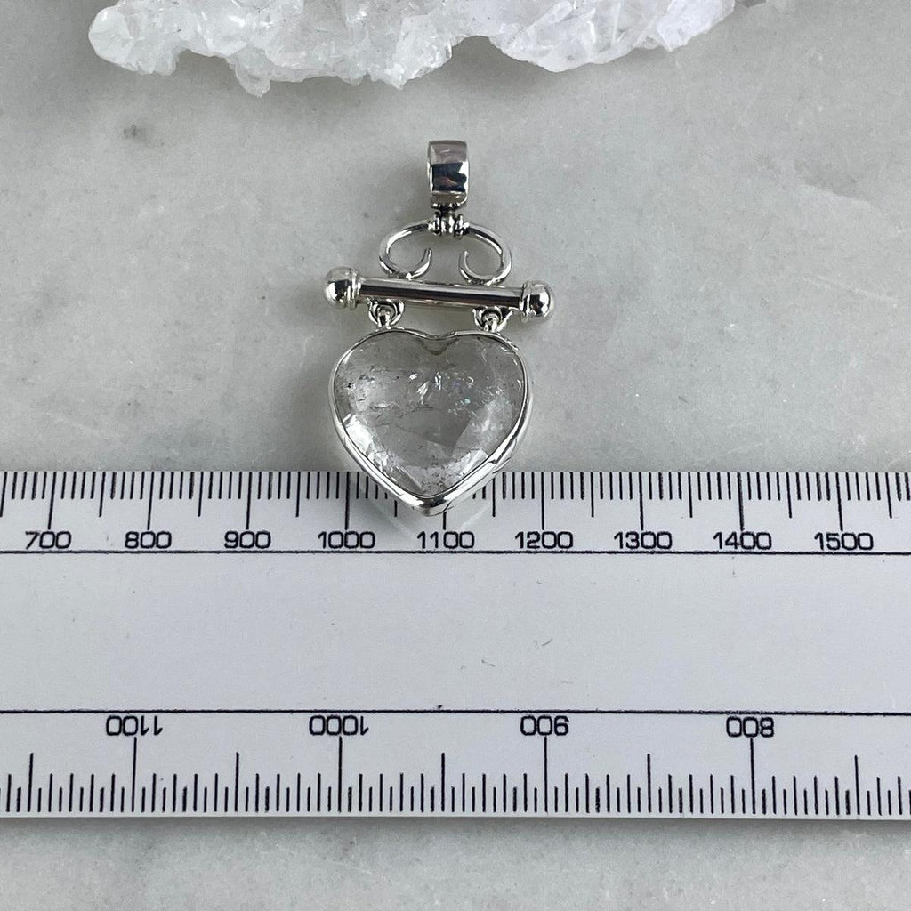 Quartz Heart Pendant