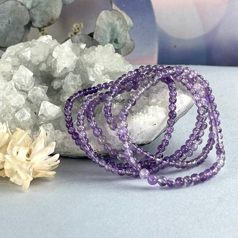 Amethyst Crystal Bead Bracelet
