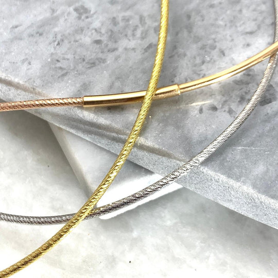 Omega Diamond Cut Necklace 1.85mm 45cm