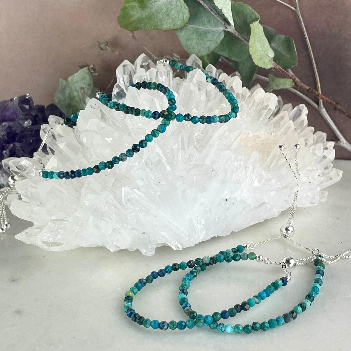 Chrysocolla Bead Bracelet