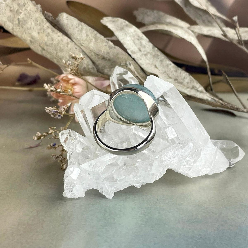 Beryl Sterling Silver Ring