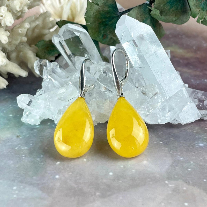 Yellow Baltic Amber Earrings