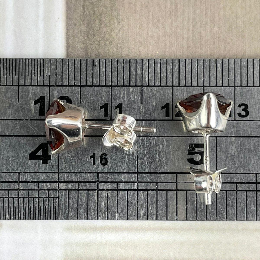 Red Crystal Stud Earrings