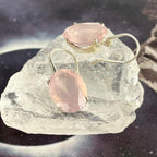 Pink Gemstone Large Earrings