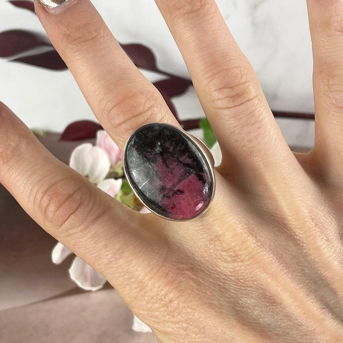 Rhodonite Sterling Silver Ring