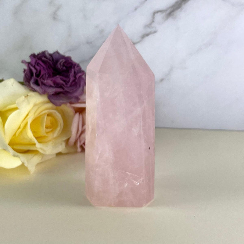 Rose Quartz Crystal Points 8.5cm-14.5cm