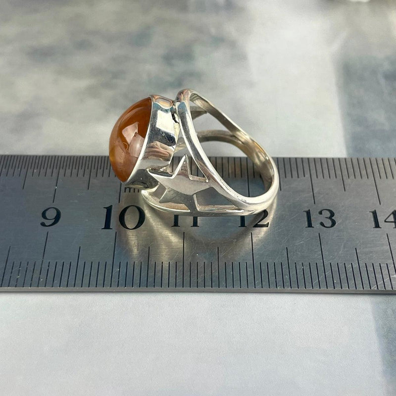 Orange Garnet Ring