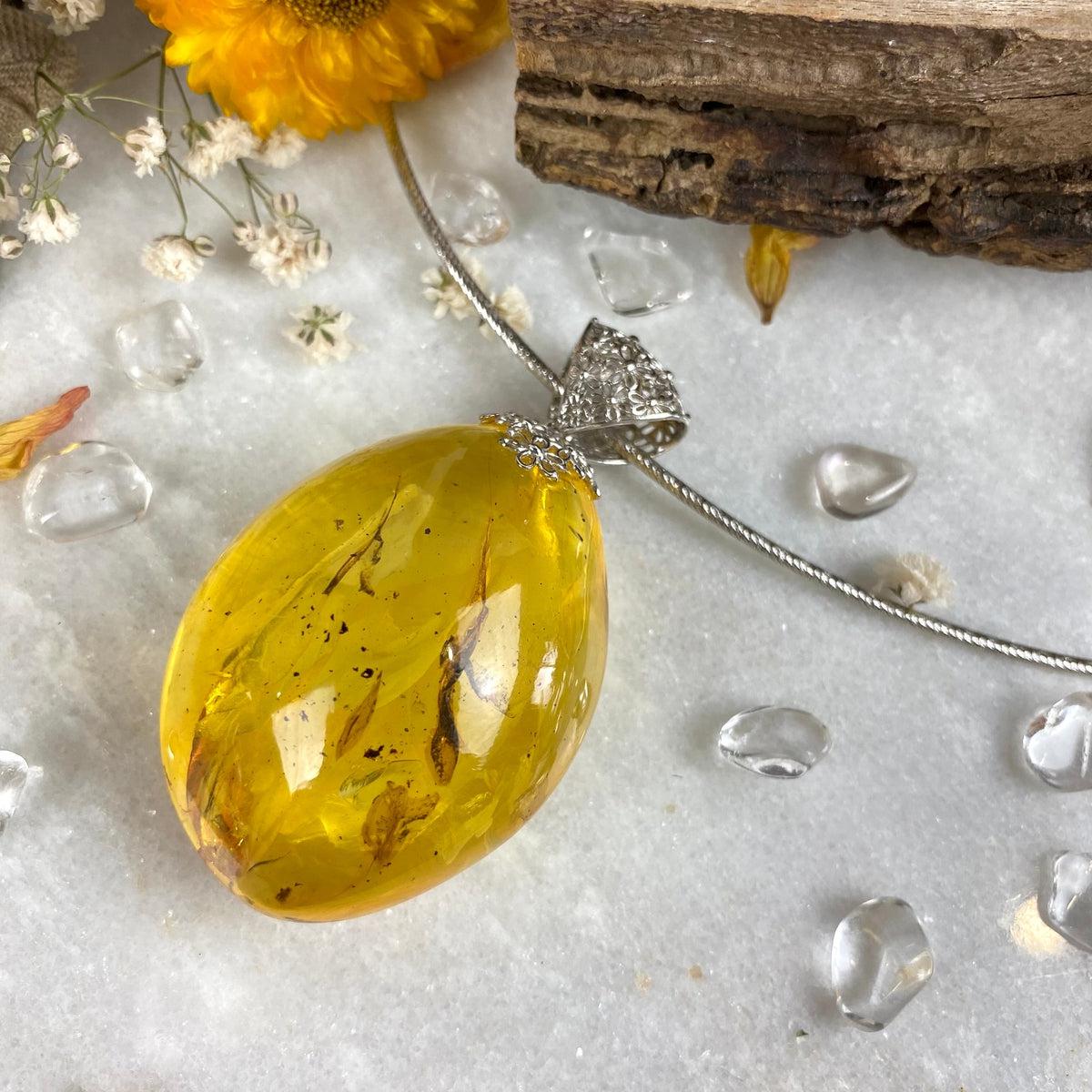 Large Baltic Amber Pendant