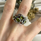 Contemporary Peridot Ring