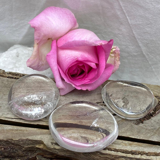Clear Quartz Palm Stone