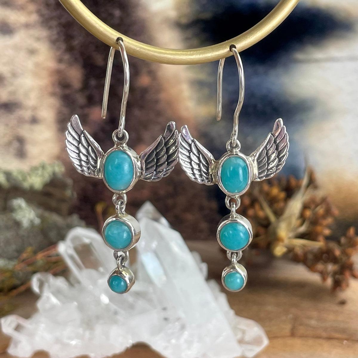 Amazonite Sterling Silver Earrings