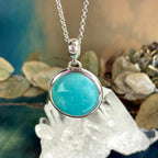 Amazonite Round Pendant
