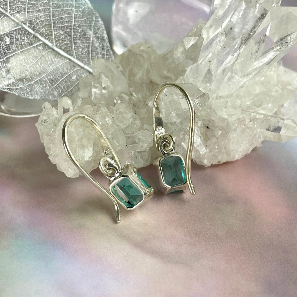 Apatite Sterling Silver Drop Earrings