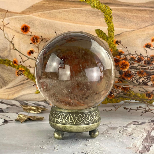 Smokey Quartz Crystal Ball 7.5cm