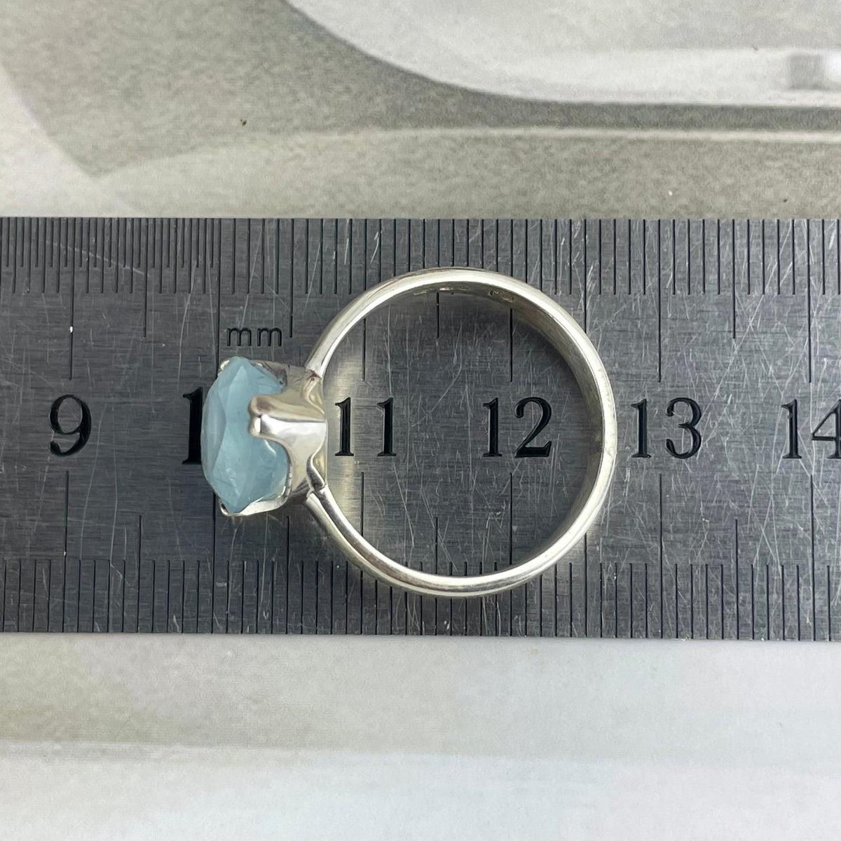 Pear Cut Aquamarine Ring