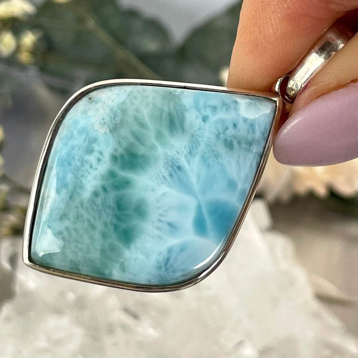 Blue And Green Larimar Pendant
