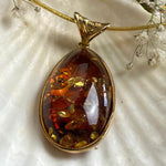 Amber With Gold Plating