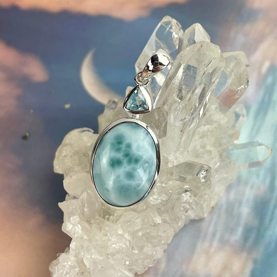 Larimar & Blue Topaz Pendant