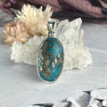 Aqua And Gold Stone Pendant