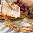 Orange Crystal Bead Necklace