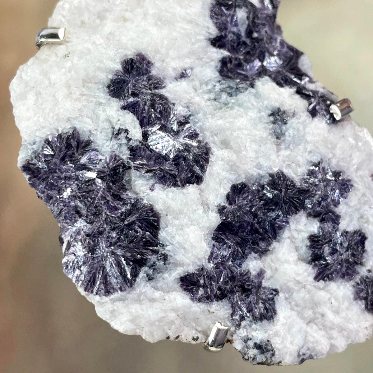 Rough Lepidolite Pendant