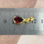 Gold Garnet Pendant