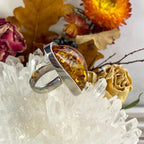Orange Amber Ring