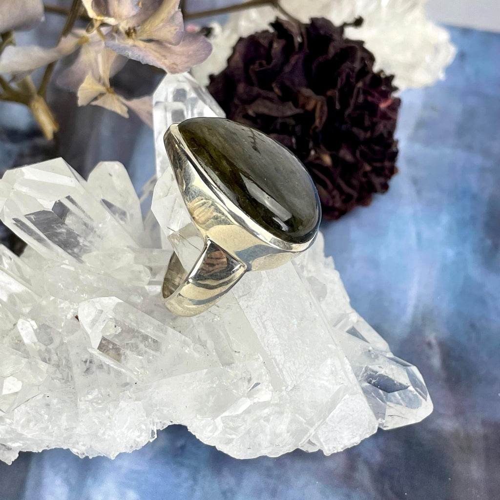 Blue Labradorite Sterling Silver Ring