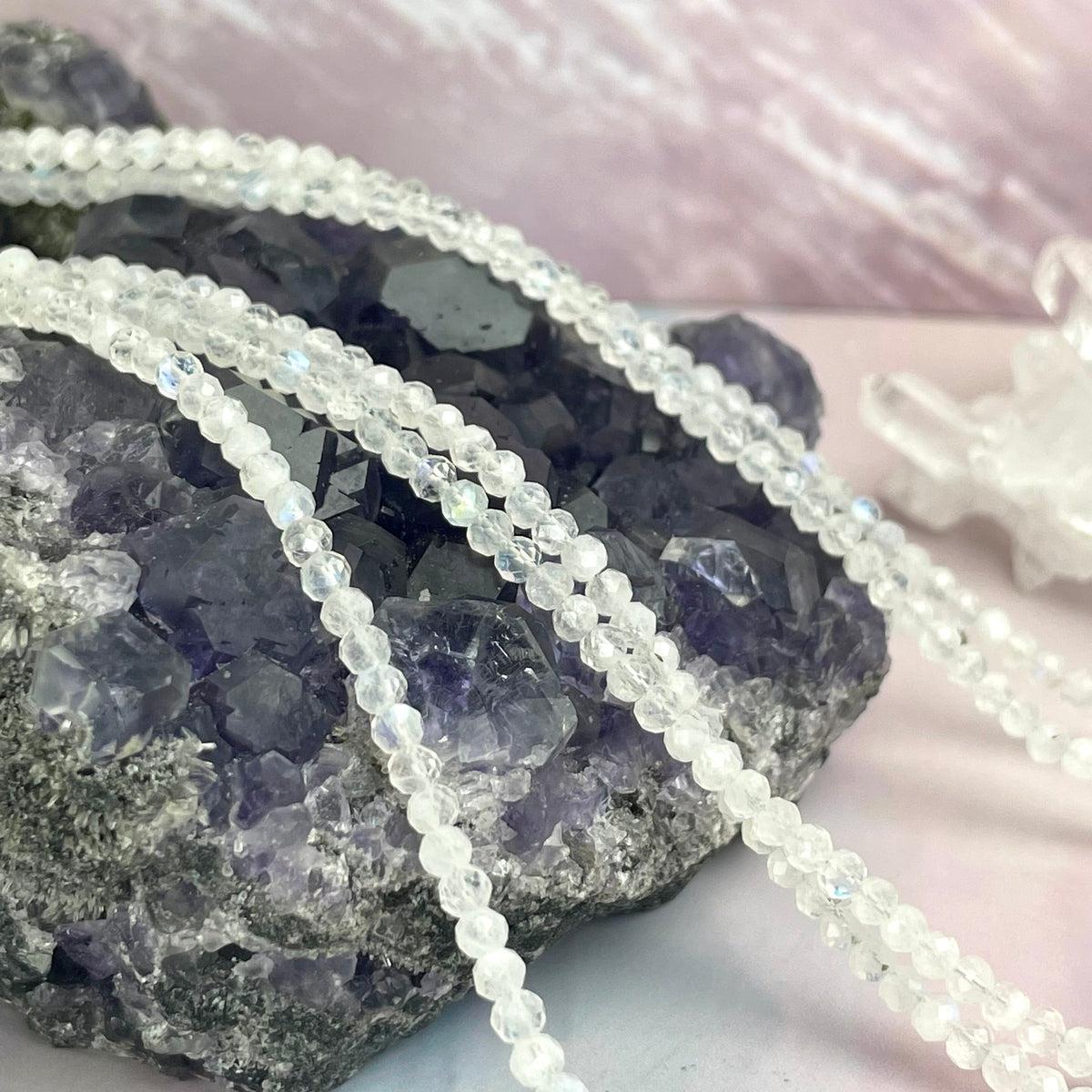 Moonstone Small Beaded Necklace