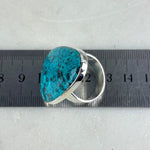 African Azurite Sterling Silver Ring