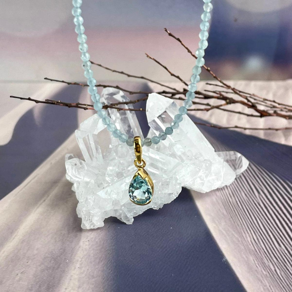 Blue Topaz Fine Gold Jewellery