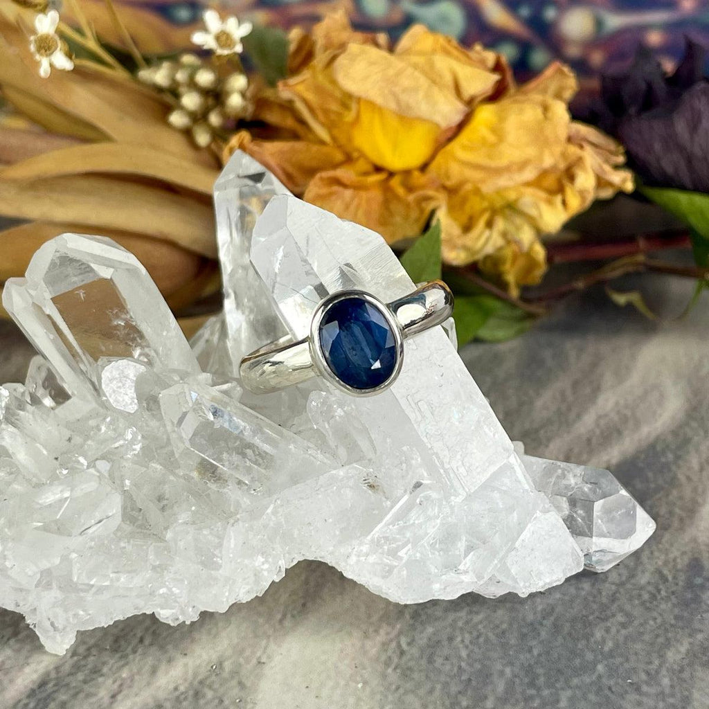 Large Band Size Kyanite Ring