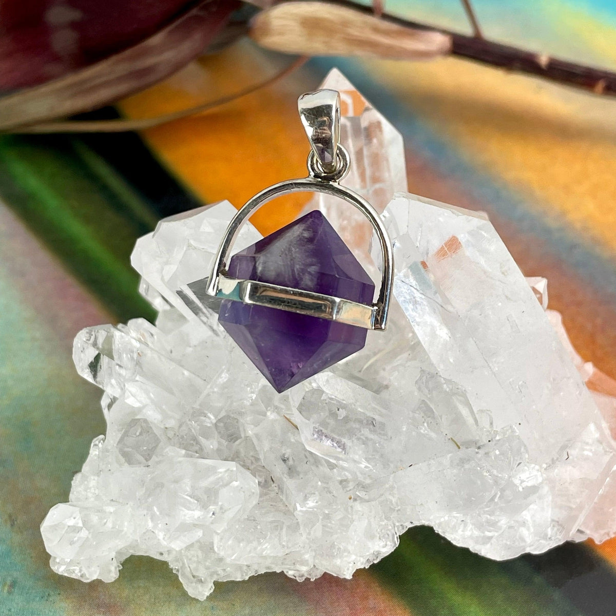 Purple Crystal Pendant