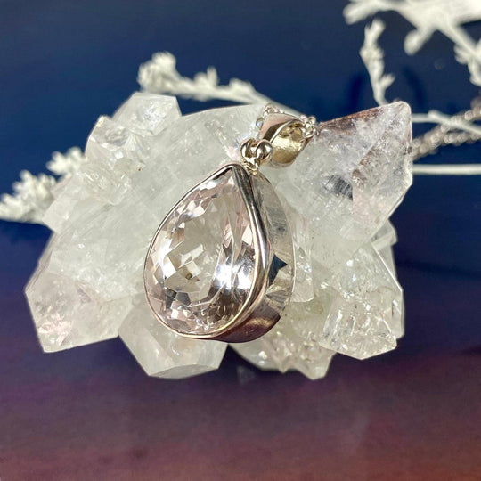 Danburite Teardrop Pendant