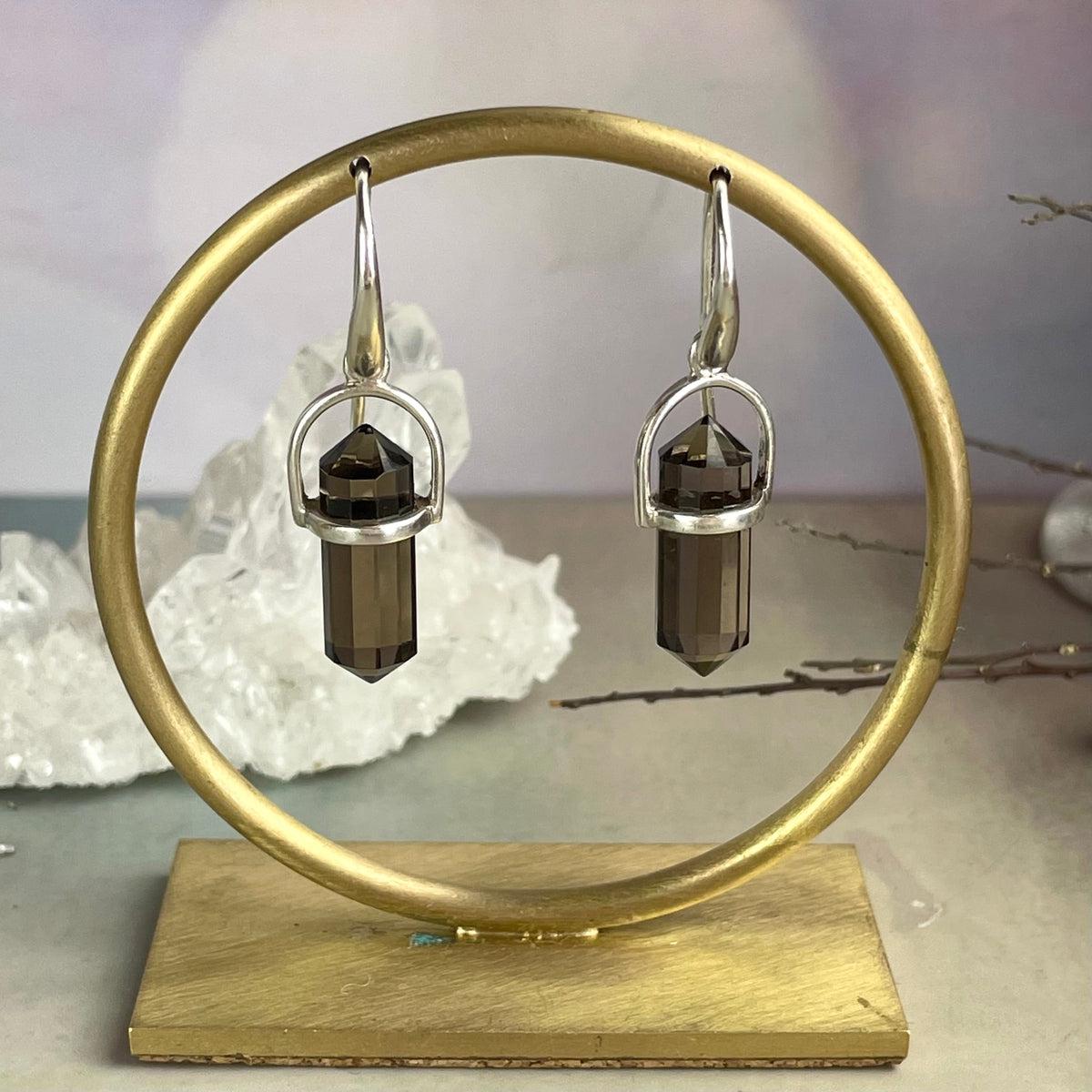Grounding Crystal Point Earrings