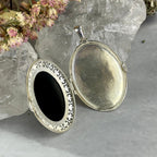 Amber Sterling Silver Locket
