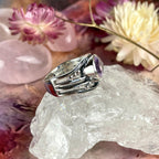 Amethyst Two Stone Ring