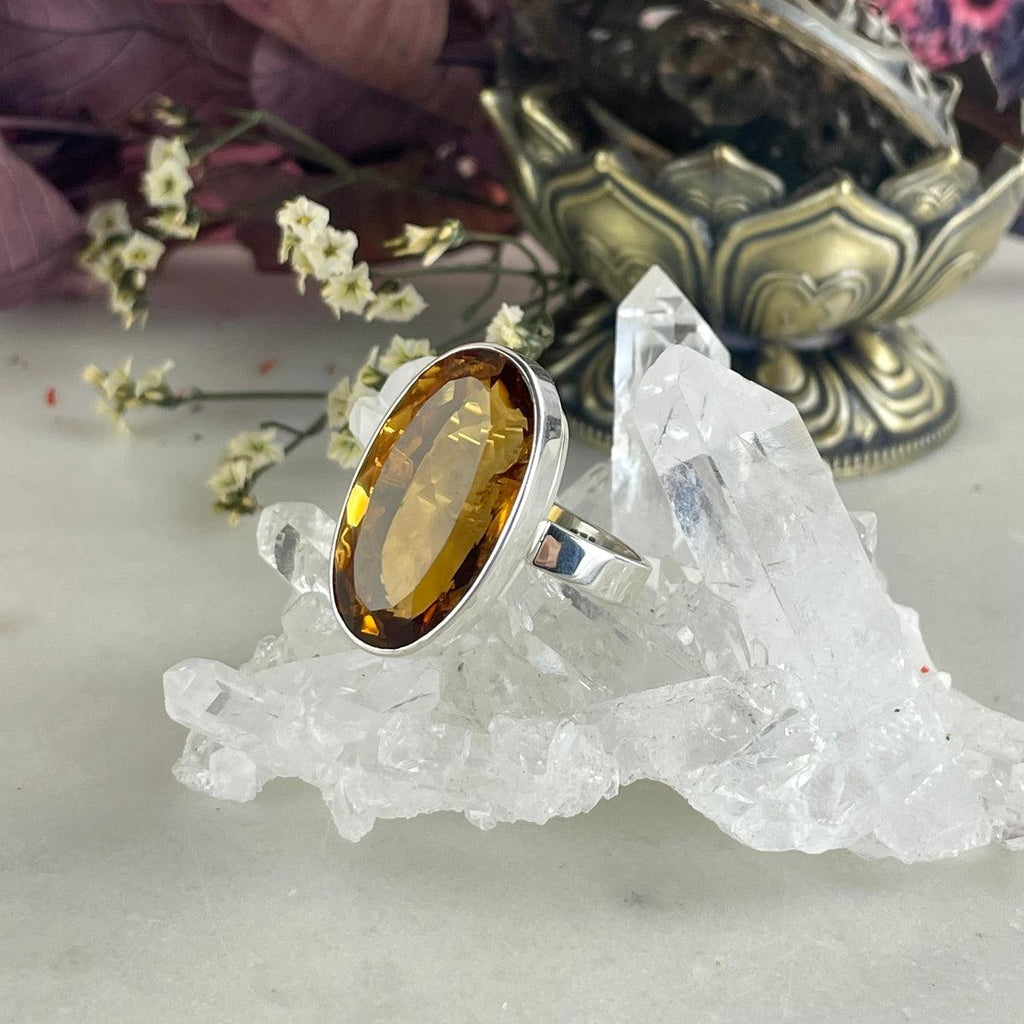 Dark Yellow Gemstone Ring
