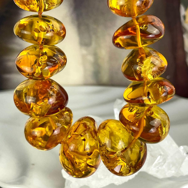 Ancient Forest : Vintage Baltic Butterscotch Amber Graduated Bead Necklace  – Secret Histories