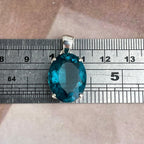 Green Oval Crystal Necklace