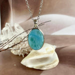 Blue And Green Larimar Necklace